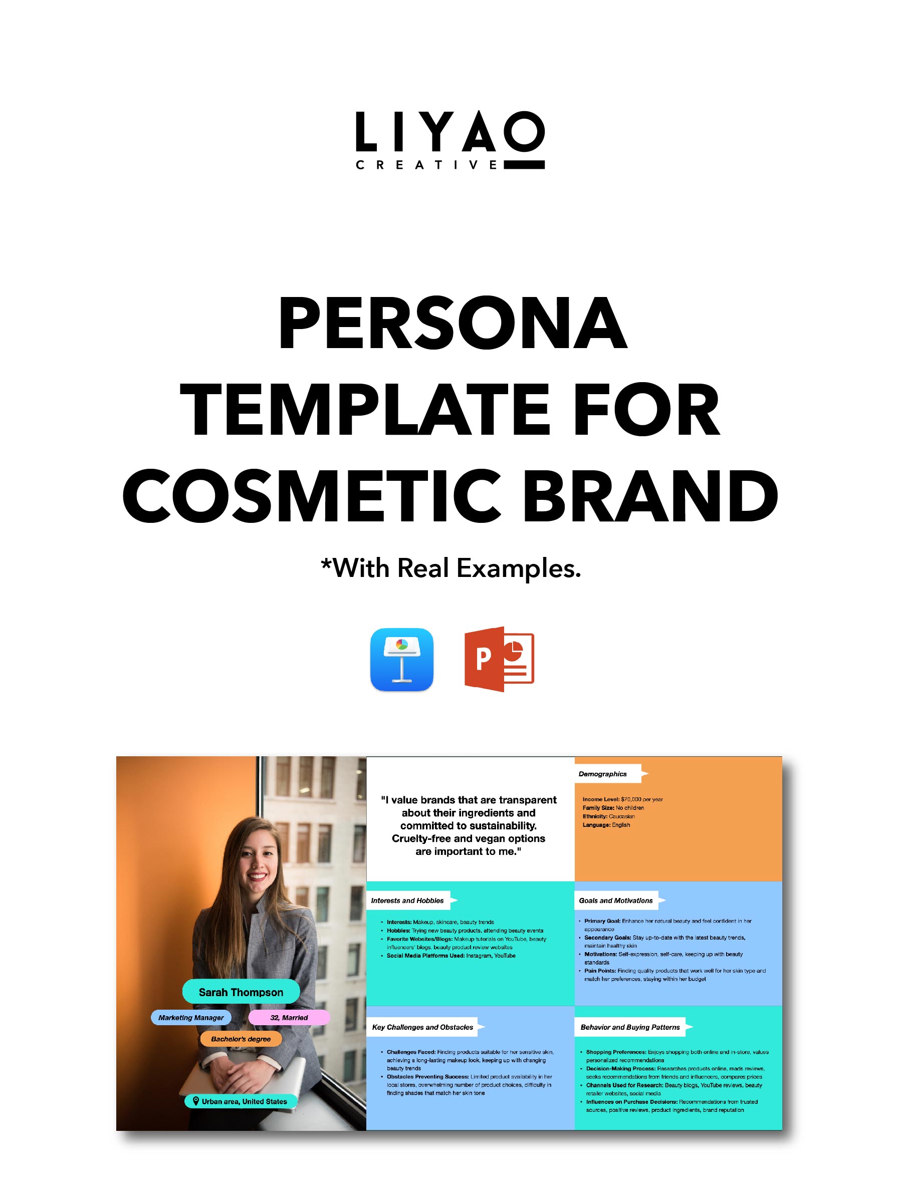 Persona Templates With Real Examples